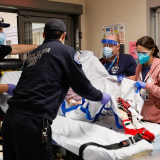 Ambulances wait for hours outside Santa Clara County emergency rooms as hospital crisis worsens