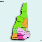 Create Custom New Hampshire Map Chart with Online, Free Map Maker.