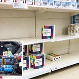 Panic buyers start stripping shelves again as England enters 3rd lockdown