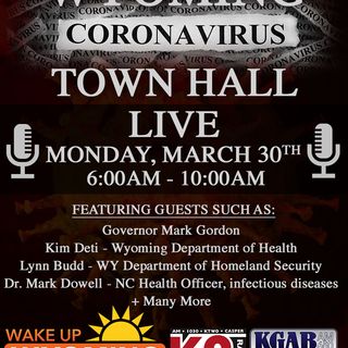 Tune In to Wyoming Coronavirus Town Hall on 'Wake Up Wyoming' Monday, March 30th