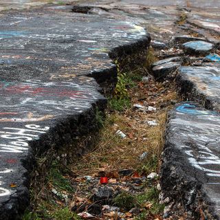 Watch as Centralia’s Graffiti Highway gets covered by dirt to stop trespassers: drone video