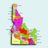 Create Custom Idaho Map Chart with Online, Free Map Maker.