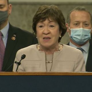 Senator Collins 'outraged' by violence at Capitol, won't comment on impeachment