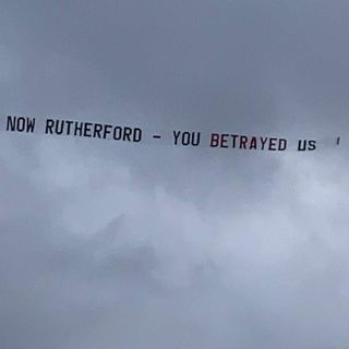 Aerial banner calls for Rutherford’s resignation