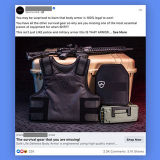 Facebook Is Showing Military Gear Ads Next To Insurrection Posts