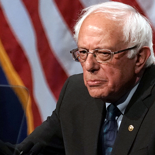 Bernie Sanders shares doctored video showing him scaring Trump at rally