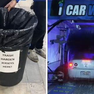 Houston Rockets fans trade James Harden jerseys for free car wash