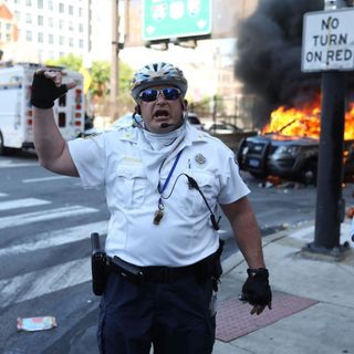 A fired Philly cop who hit a Temple student with his baton during George Floyd protests was cleared of criminal charges