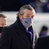 Cruz brought back his 'Come and Take It' mask for the inauguration