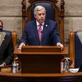 Parson suggests ‘disgusting scheme’ kept him from delivering address in Missouri House