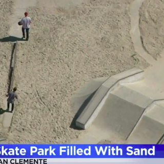 California city dumps 37 tons of sand into a skate park to prevent kids from skating during coronavirus lockdown