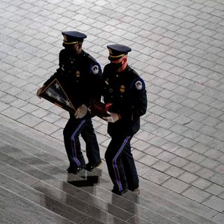 Brian Sicknick, Capitol Police Officer Slain By Mob, Lies In Honor In Rotunda