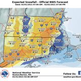 Nor’easter could bring 12-plus inches of snow to much of Connecticut; winter storm warning across most counties