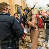 Self-proclaimed ‘QAnon Shaman’ who wore horns in US Capitol riot moved to Virginia jail