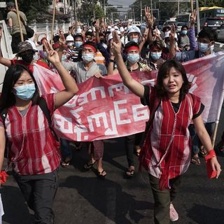 Protests break out in Myanmar in defiance of military coup