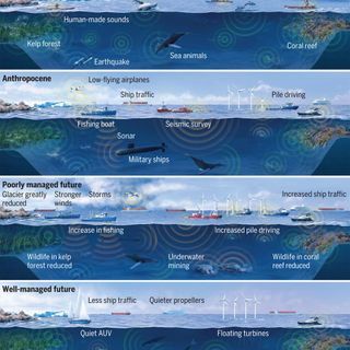 The soundscape of the Anthropocene ocean