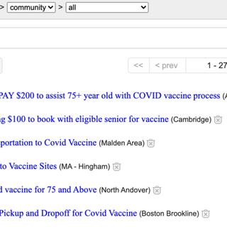 Massachusetts opened vaccine eligibility to companions of those over 75. Now, people on Craigslist are 'trying to take advantage' of it.