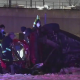 2 killed, 2 critically injured after car plunges off Stevenson Expressway