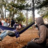 UC Berkeley students occupy People's Park to protest university's plans to develop housing there
