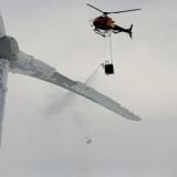 Viral Image of Helicopter De-Icing Texas Wind Turbine Is From Sweden
