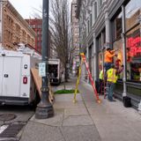 One Night With the Man Who Puts Plywood on Portland’s Smashed Windows