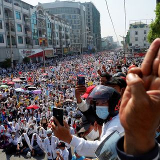 Myanmar grinds to a halt as hundreds of thousands strike against military coup