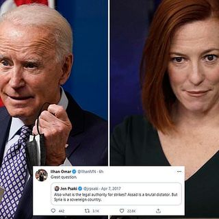 Biden and Psaki underfire for past tweets slamming Trump's airstrikes