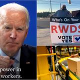 Biden declares support for Alabama Amazon workers’ union drive