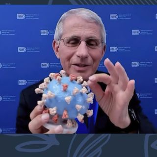 Fauci presents his personal virus model to Smithsonian