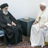 Pope, top Iraq Shiite cleric deliver message of coexistence