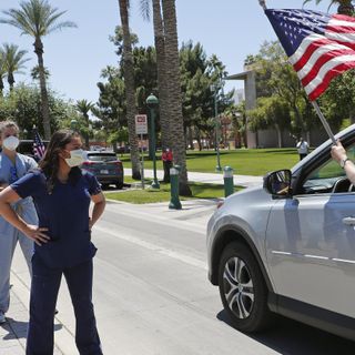 Cheers at Arizona Capitol coronavirus protest for threats to shoot Democrats?