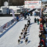 With little fanfare, a field of 46 mushers begins the 49th Iditarod Trail Sled Dog Race