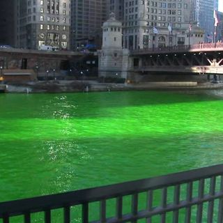 Chicago River dyeing 2021: Green makes appearance for toned down St. Patrick's Day celebrations