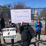 With lawn chairs, Scrabble and pizza, D.C. protesters say miles-long Capitol fencing keeps them from regular life