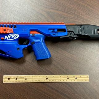 Police seize real gun disguised as Nerf toy in North Carolina drug raid