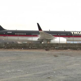 Glory days of Trump's gold-plated 757 seem far away as plane sits idle at a sleepy airport | CNN Politics