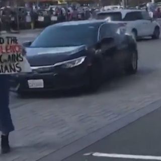 Man drives through Diamond Bar protest against hate crimes that target Asian Americans