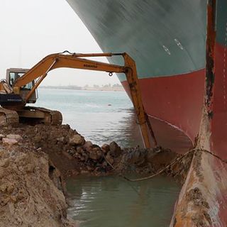 It 'Might Take Weeks' To Free Ship Stuck In Suez Canal, Salvage Company Says