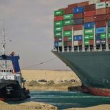 Efforts to dislodge stranded Suez Canal container ship intensify as backlog grows