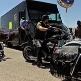 UPS drivers threw a birthday parade for their co-worker recovering from Covid-19