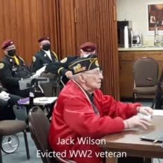 WATCH NOW: Closing ranks: Former military members ask Hall County board to help stop eviction of WWII veteran