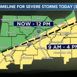 First Alert for strong storms and flash flooding Wednesday morning and afternoon