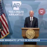 Arkansas Gov. lifts statewide mask mandate, opens vaccines to 16 and older