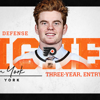 Flyers sign defenseman Cam York to three-year entry-level contract