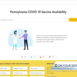 College students create website to help Pennsylvanians find vaccine appointments