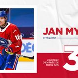 Three-year, entry-level contract for Jan Mysak