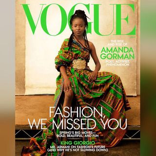 Poet Amanda Gorman featured on the cover of Vogue