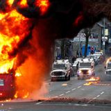 Bus torched in more Northern Ireland violence as British and Irish leaders call for calm | CNN