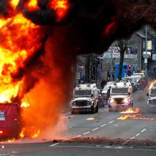 Bus torched in more Northern Ireland violence as British and Irish leaders call for calm | CNN