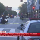 San Francisco barricaded man ‘peacefully surrenders’